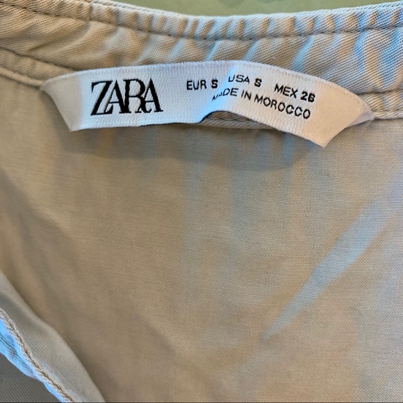 Grey Button Up Zara Shirt - Picture 6 of 7